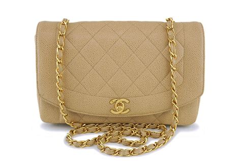 Chanel Medium Caviar Diana Flap Bag 